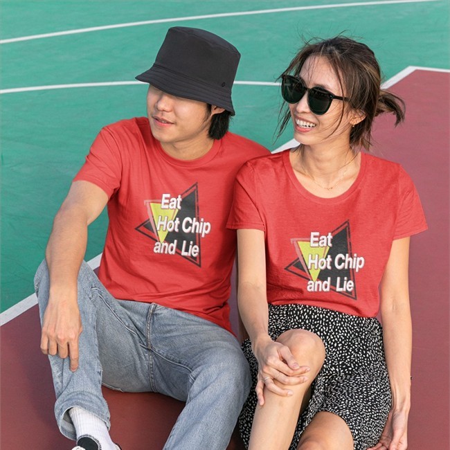 Top Trending Shirtsthtgohard Eat Hot Chip And Lie Shirt Royal