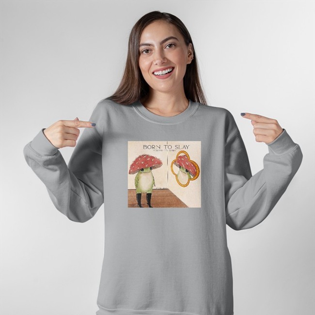 Maybell Eequay Born To Slay Forced To Work Hooded Sweatshirt Ben