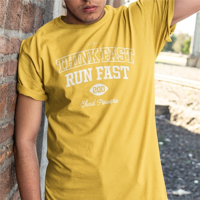 Saquon Barkley Think Fast Run Fast 200 Chad Powers T Shirt Roto Wear Store