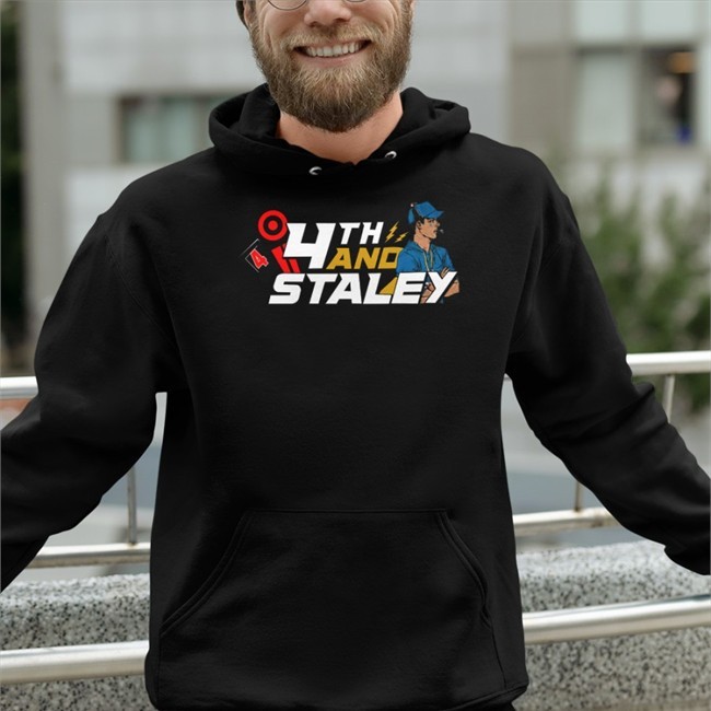 Lafb Network Merch 4Th And Staley Jersey Hoodie Jen Mills