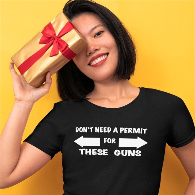 Evan Peters Don't Need A Permit For These Guns Shirts Evansfiles