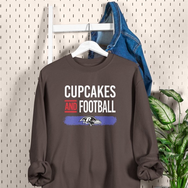 Cupcakes And Football Sweatshirt
