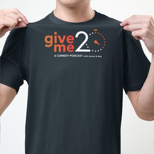 Bonfire Merch Give 20 Me A Comedy Podcast With Aaron & Mel Crewneck Sweatshirt By Matt Burn Out Brighter