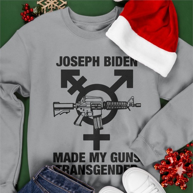 Shirts With Threatening Auras Joseph Biden Made My Guns Transgender Classic Tee Shirt