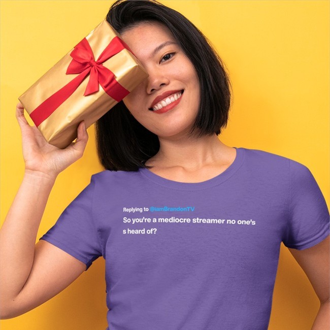 Replying To Iambrandontv So You're A Mediocre Streamer No One's S Heard Of Shirt Iambrandontv