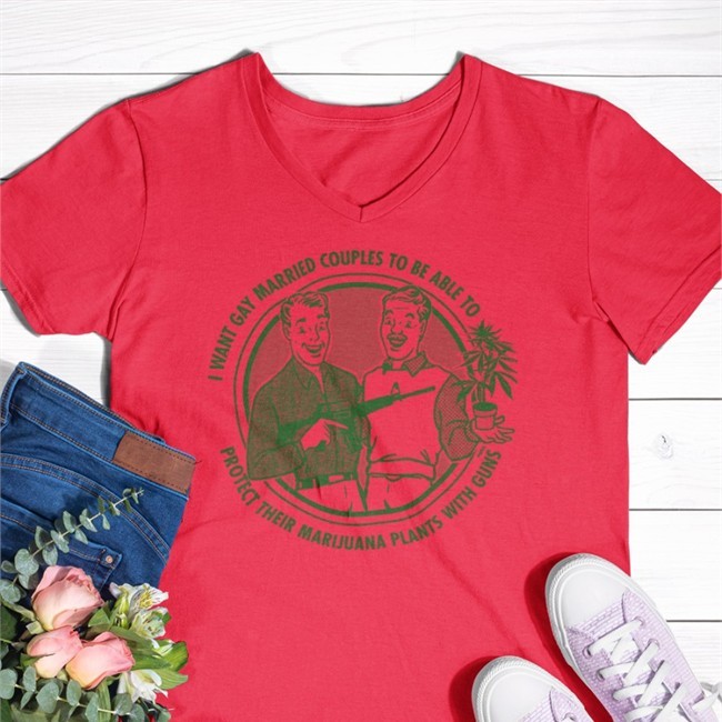 Lyn Alden I Want Gay Married Couples To Be Able To Protect Their Marijuana Plants With Guns Long Sleeve Shirt