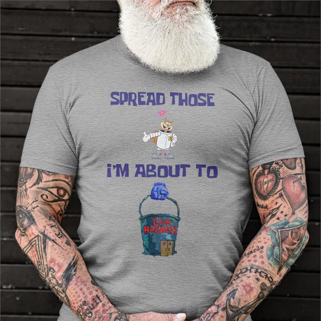Shirts That Go Hard Spread Those I'm About To Cum Bucket Long Sleeve Sleep Boy's Underground Warhouse Merch