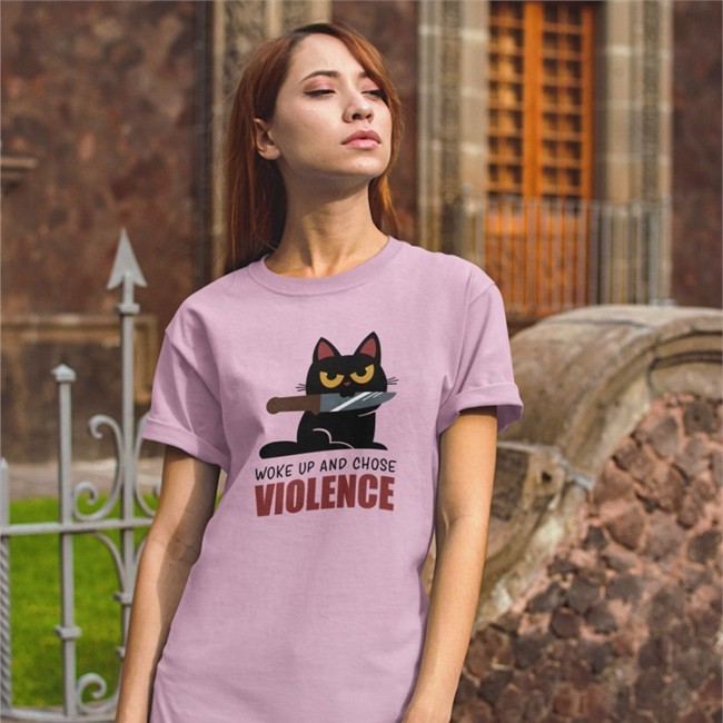 Knife Cat By Damglynn Tee Shirt