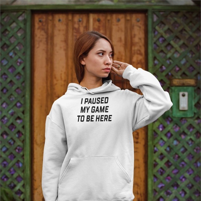 Corn I Paused My Game To Be Here Hoodie Luhblix