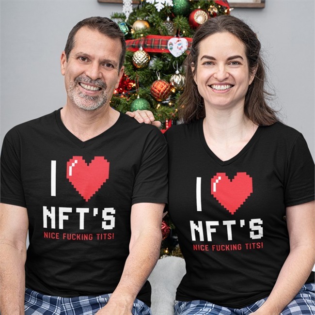 I Love Nft's Nice Fucking Tits Chick Magnet Ross Pal Ross Pal I Love Nft's Nice Fucking Tits Shirts Chick Magnet