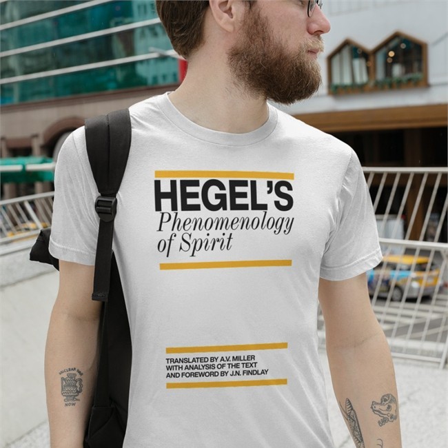 Liv Agar Hegel's Phenomenology Of Spirit Baseball Sleeve Tee White