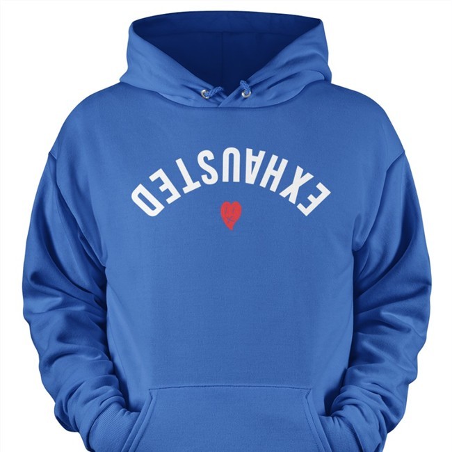 Exhausted Heart T Shirt Beautiful Bastard Merch Exhausted Heart Crewneck Sweatshirt