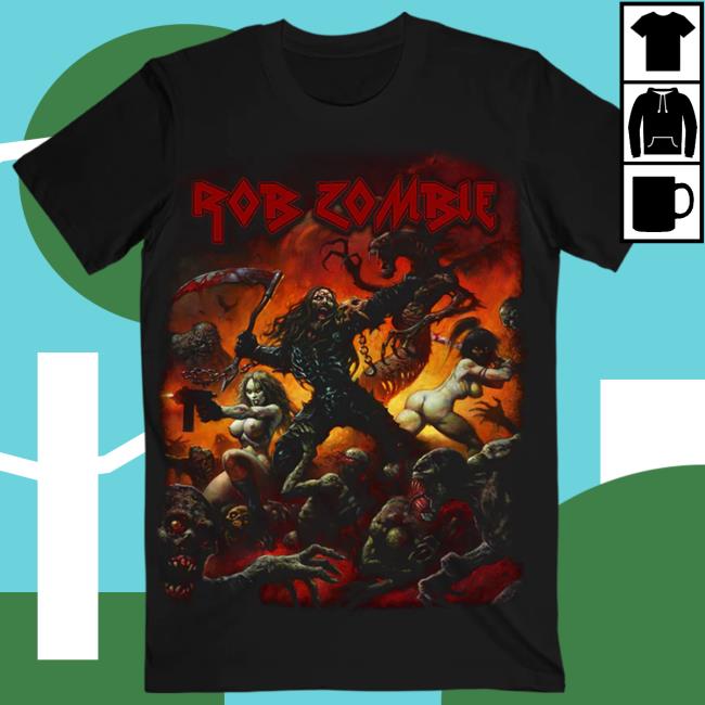 Official Rob Zombie Merch Shop Battle New Tee