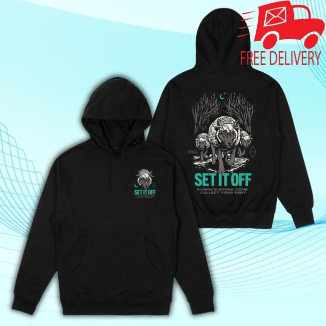 Set It Off Duality 10 Year Anniversary Wolves Hoodie Fake Ass Friends