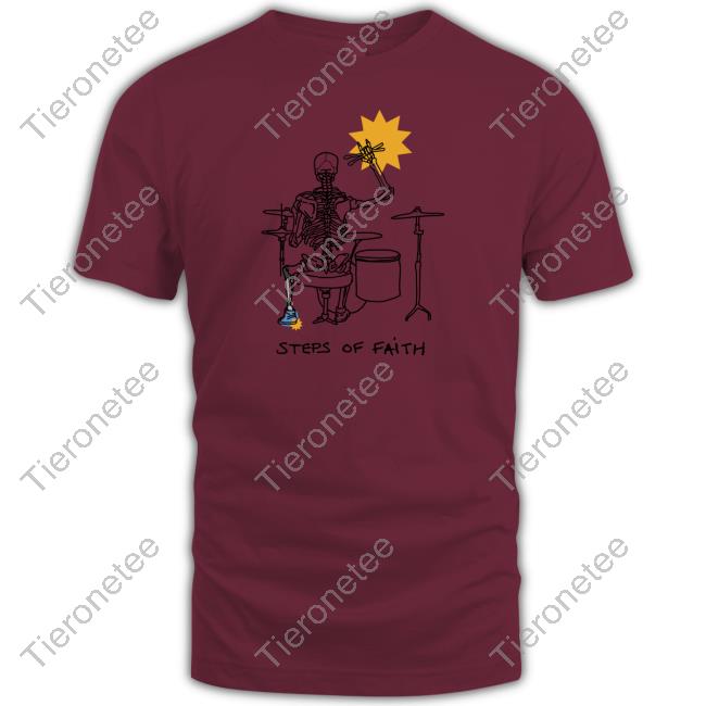 Steps Of Faith Steps Of Faith Skeleton Drummer Long Sleeve Tee