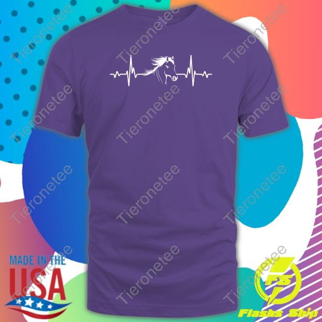 Horselove Heartbeat Horse Hooded Sweatshirt