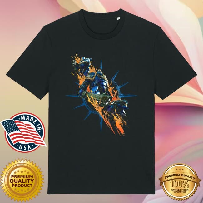 Iconic 2026 Space Marine 2 Squad T Shirt Gear