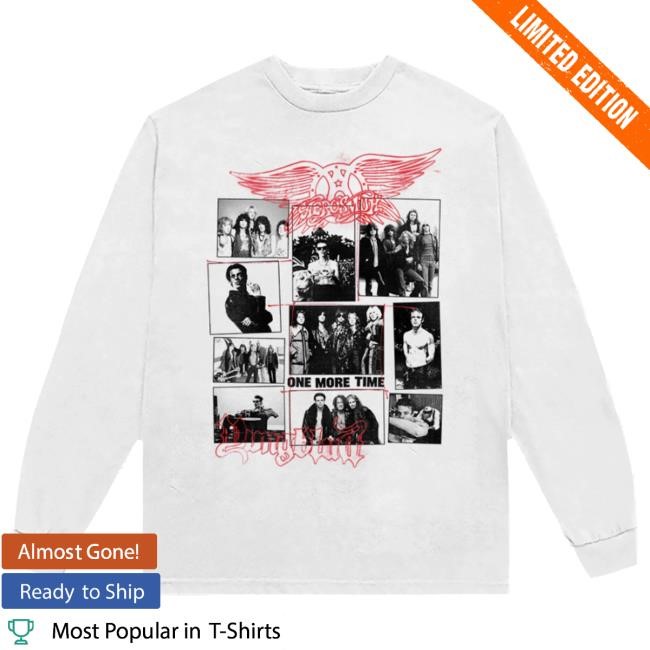 Official Complex Merch Store Shop Aerosmith & YUNGBLUD - One More Time White Long-Sleeve