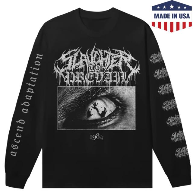 Official Sumerian Records Slaughter To Prevail Merch Store Ascend Adaptation 1984 Black Shaka Long Sleeve T-Shirts
