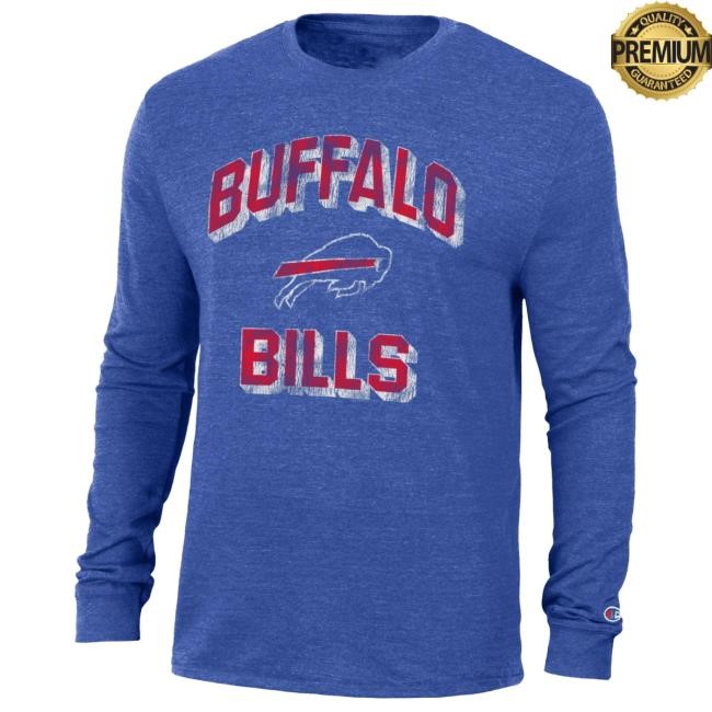 Stadium Fit Buffalo Bills Champion Fanatics Tee Fanatics Buffalo Bills Champion Tri-Blend Tee