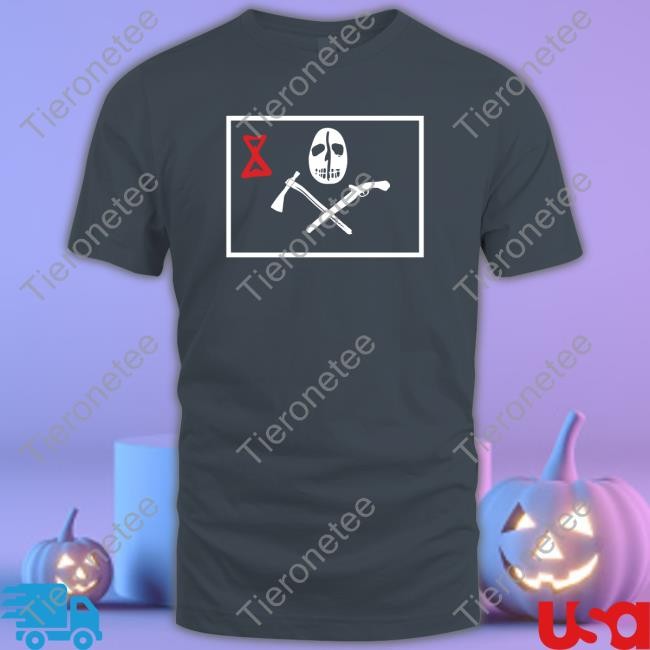 Stocking Mill Coffee Skull Flag Blk T Shirt Smcroasters