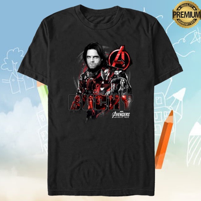 T-Shirt Merch Marvel Avengers: Infinity War - Bucky Crew New T-Shirt