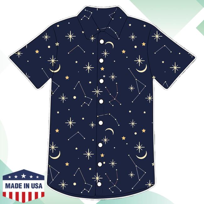 Starlit Sky (Blue) Hawaiian Shirt