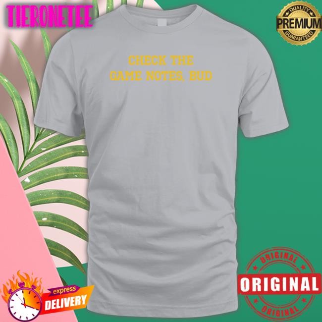 Barstool Sports Spittin' Chiclets Merch Check The Game Notes Bud Hooded Sweatshirt