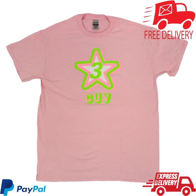 Official Run For Cover Records Store Young Guv Star Tee Shirt (Pink)