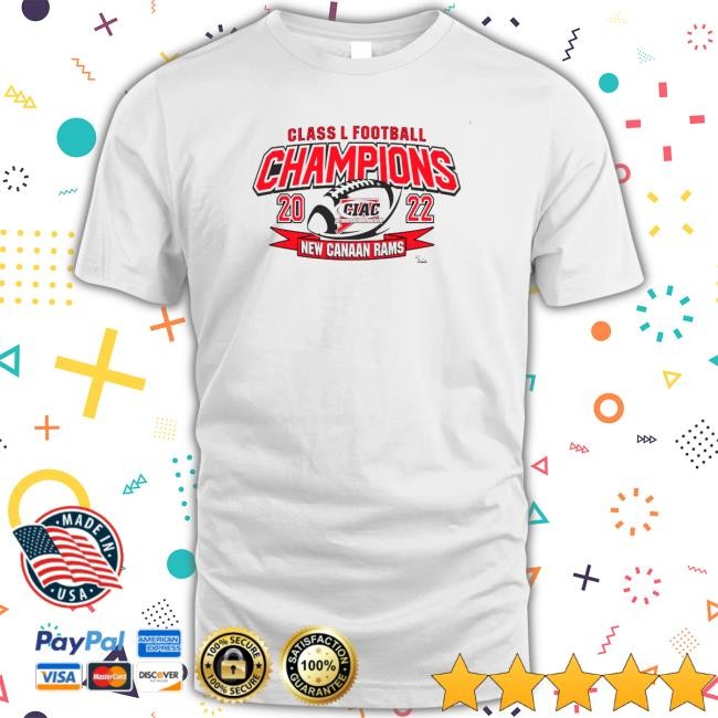 New Canaan Rams Class L Football Champions 2022 T-Shirt