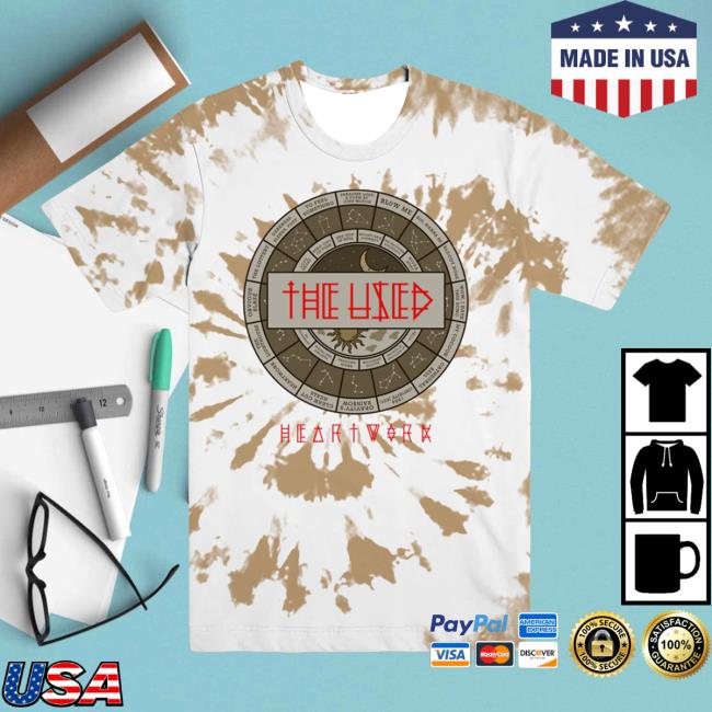 The Used Band Merch Shop Heartwork Deluxe Dyed New Shirt