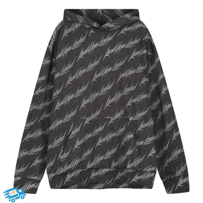RL World Tour AOP Pointy Black Sweatshirt Hoodie Rolling Loud Shop