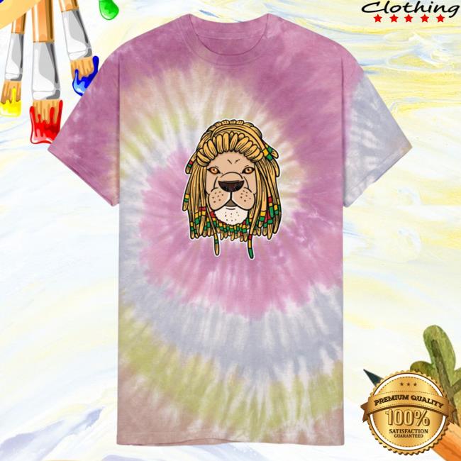 Reggae Music Rasta Rastafari Lion Cat Dread Gift Unisex Tie Dye Shirt 2023 Desert Rose