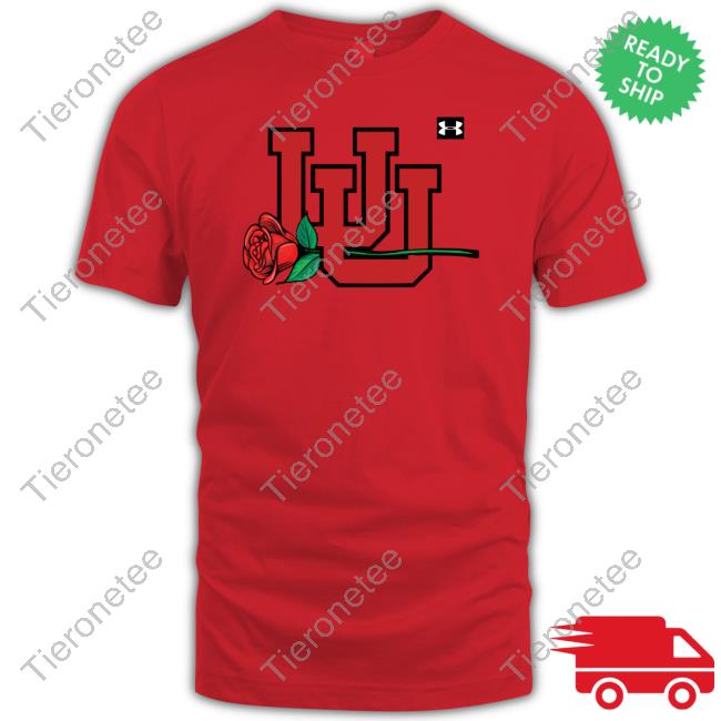 Utah Football Interlocking Utah Utes Football Rose Shirts