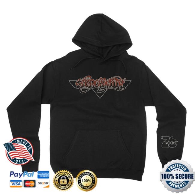 Aerosmith Official Store Rocks 76' Pullover Hoodie Aerosmith