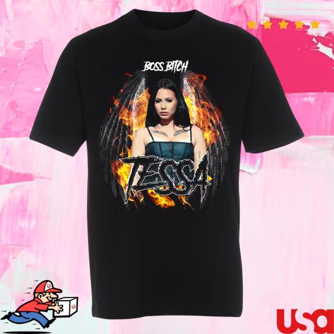 Tessa Merch Tessa Boss Bitch, Økologisk Long Sleeve T Shirt
