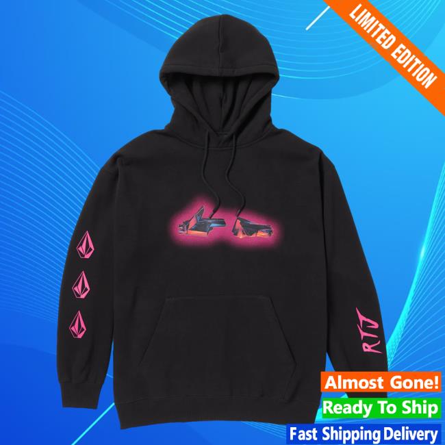 Official Volcom Stone Clothing Shop Store Rtj X Hot Wheels Sweatshirts Black