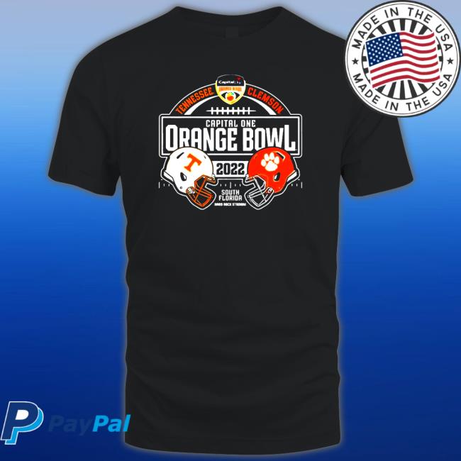 Official Tennessee Volunteers Vs Clemson Tigers Orange Bowl 2022 South Florida Hoodies