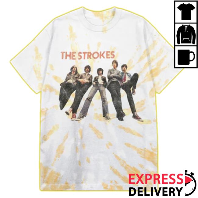 Official The Strokes Photo Tie-Dye Tee