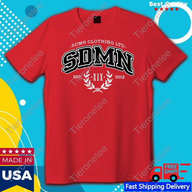 SDMN Imperial Varsity Black Crewneck Sweatshirt
