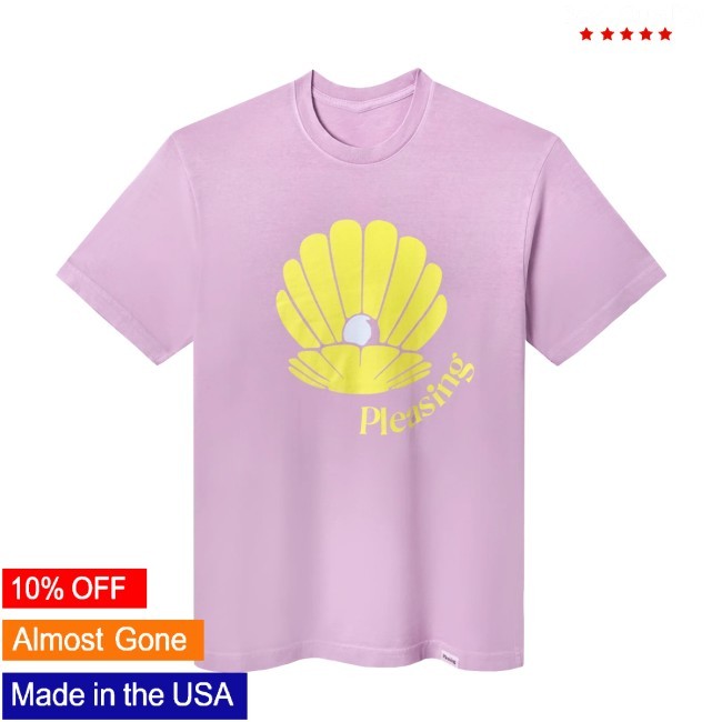 The Pleasing Clam T Shirt in Sky Pleasing Shop Apparel