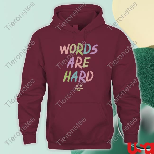 Evan And Katelyn Words Are Hard (Chalk) Tee Shirt