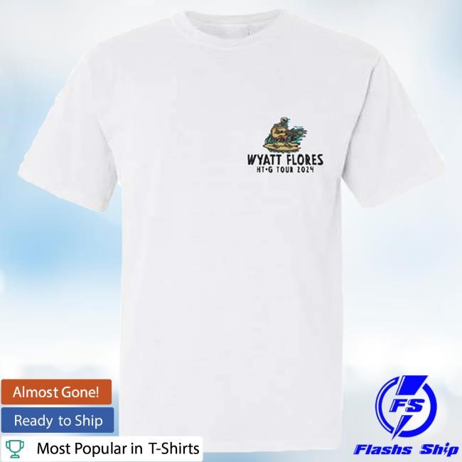 Wyatt Flores Surfing Skeleton HT&G Tour Shirt – Wyatt Flores Merch Shop