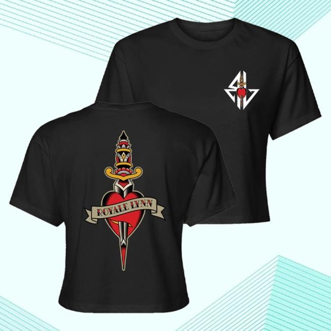 Royale Lynn Battle Ground Crop Tshirt (Black) Royale Lynn Official Merch