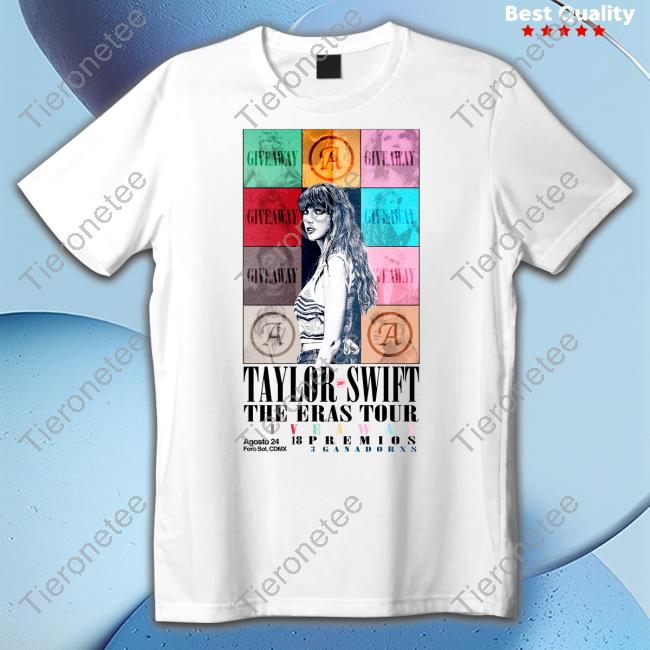 Official Taylor Swift The Eras Tour Give Away Tee Shirt