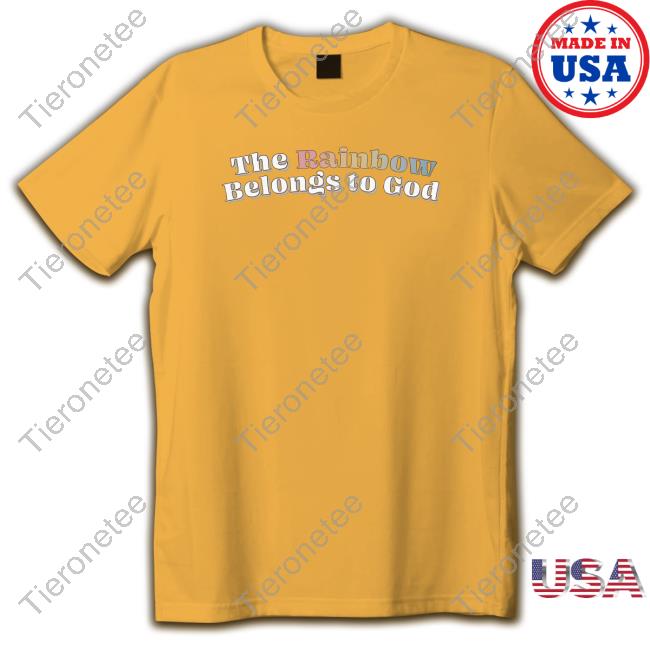 The Rainbow Belongs To God T-Shirt Yellow
