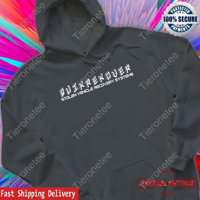 Quikrekover Stolen Vehicle Recovery Systems Crewneck Sweatshirt