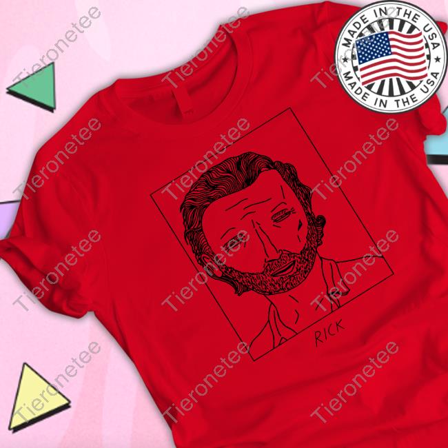 Official Badly Drawn Rick Grimes Walking Dead Tee