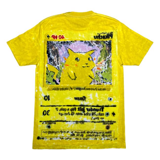 The Tie Dye Company Pikachu Pokémon Hand Dyed Shirt
